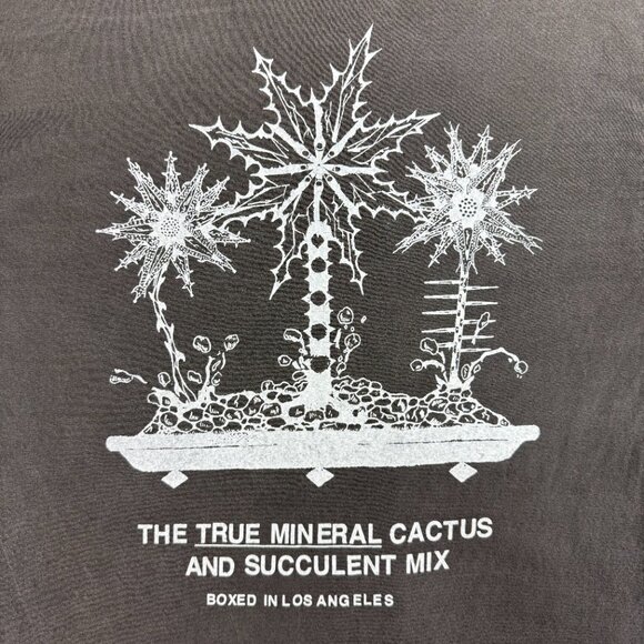 Cactus Store T Shirt Mens Medium Grey Stone Eaters True Mineral Long Sleeve LA 1 - Picture 6 of 9